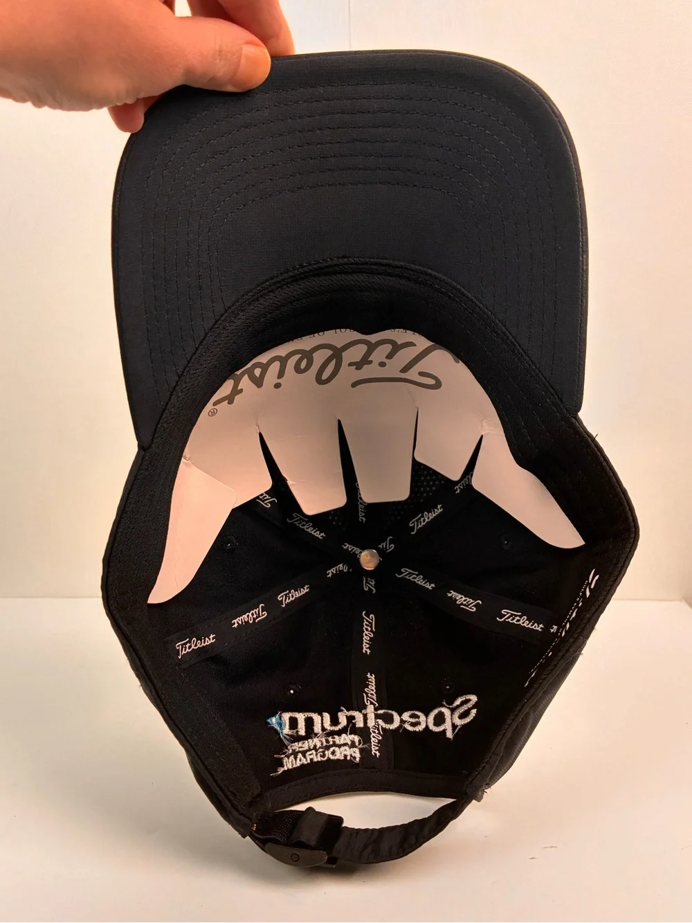 Titleist Tour Performance hat featuring embroidered Spectrum on the back OS